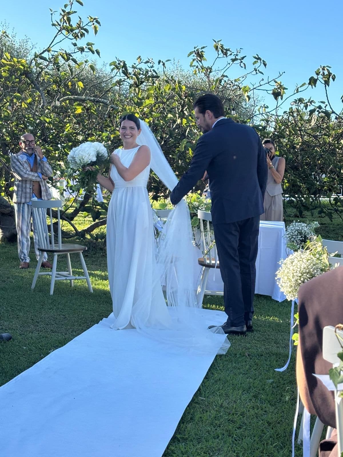 Gazebo per cerimonie all'aperto alla Locanda dell'Angelo
